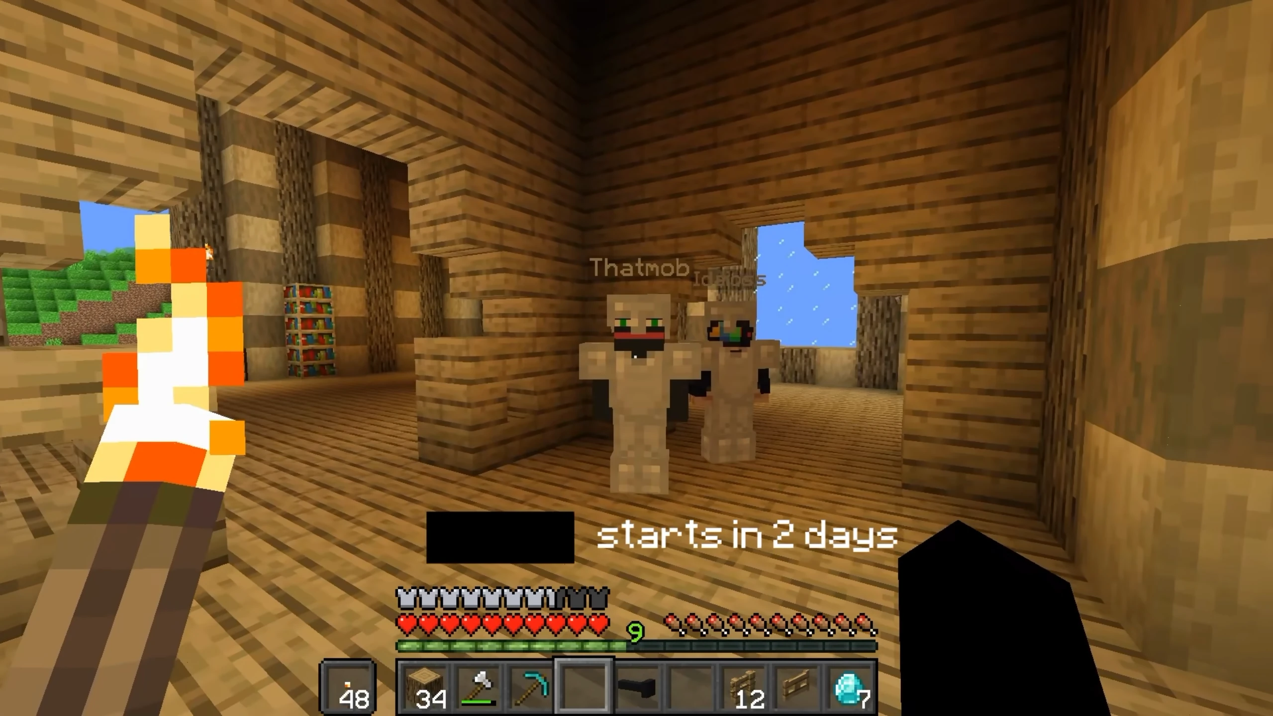 Twixxel talking to Mob and Idaioss