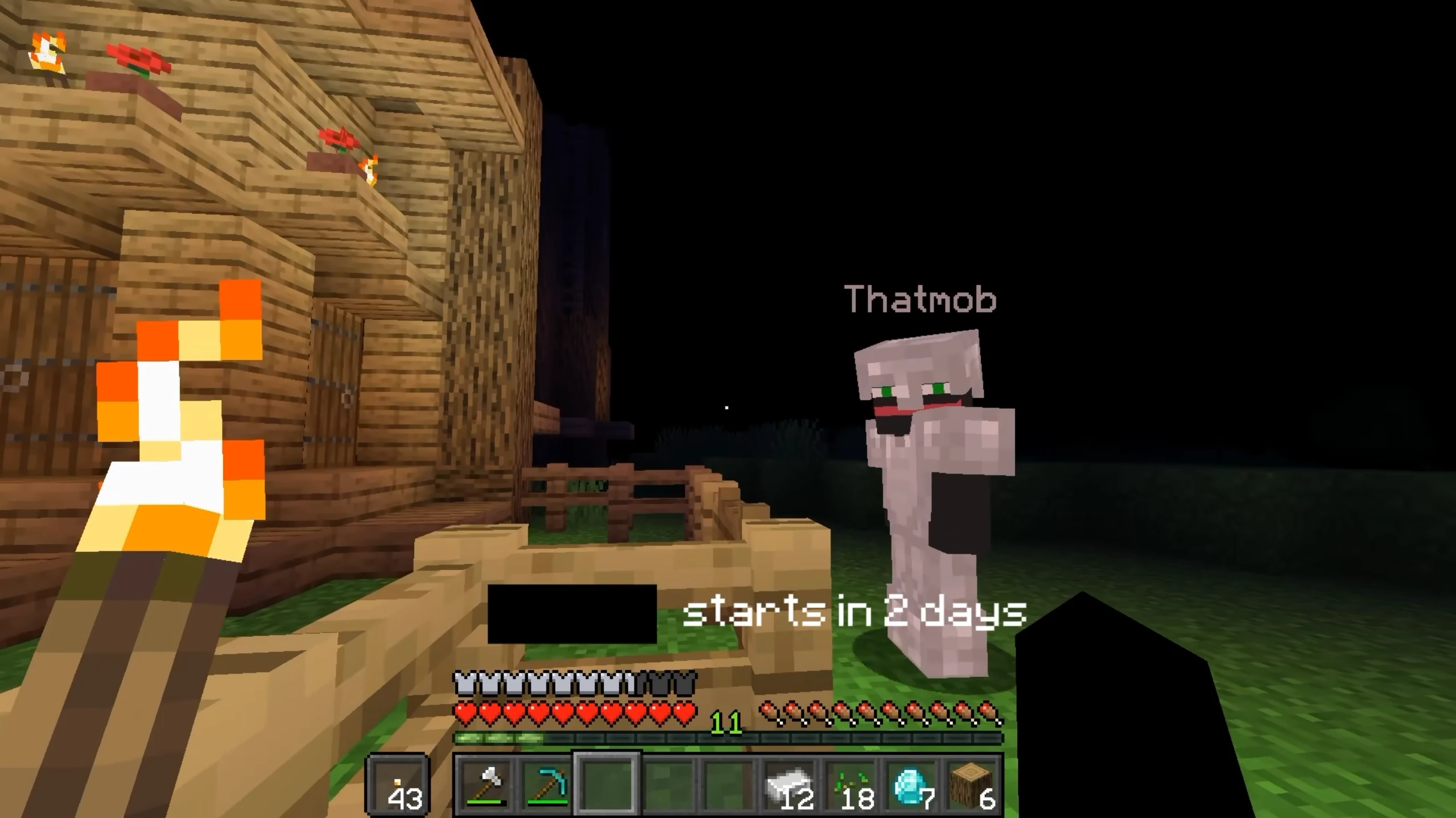 Mob and Twixxel talking about Creator's abilities