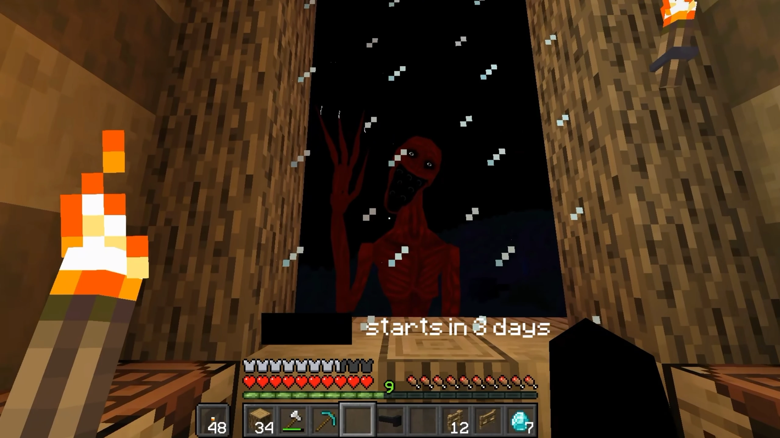 Creator scratching the window