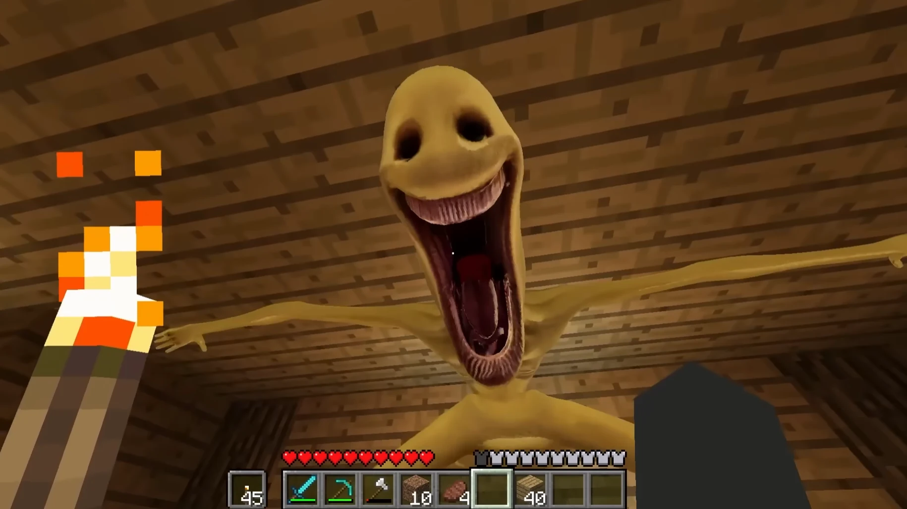 Mob returning to his house and Verity jumpscares him