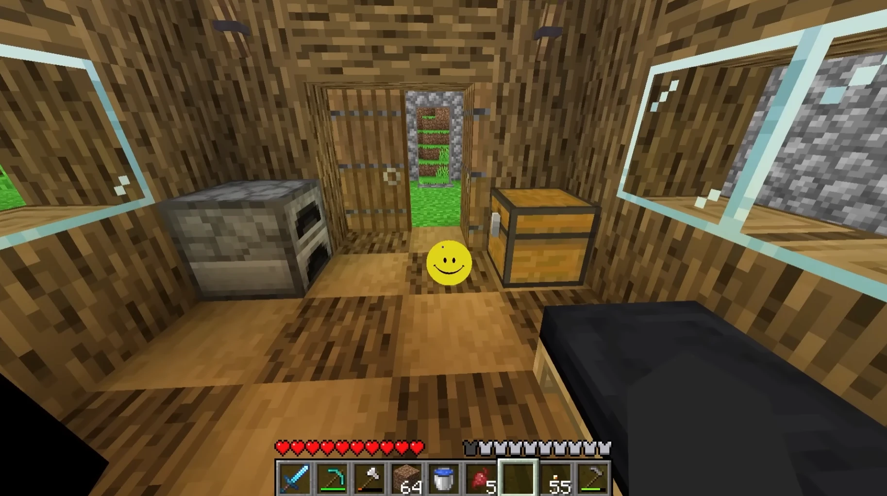 Verity rolls into the room